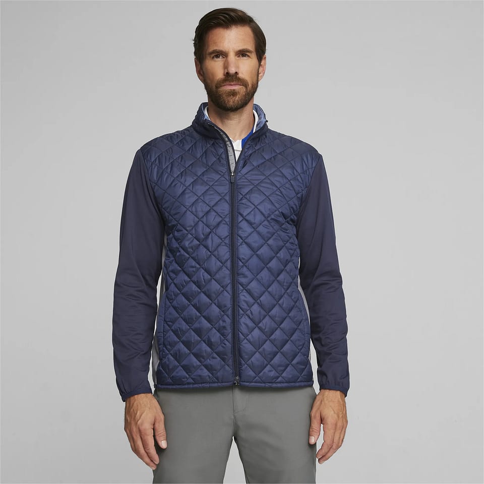 Puma Frost Quilted Jacket Navy, mynd 1 af 7