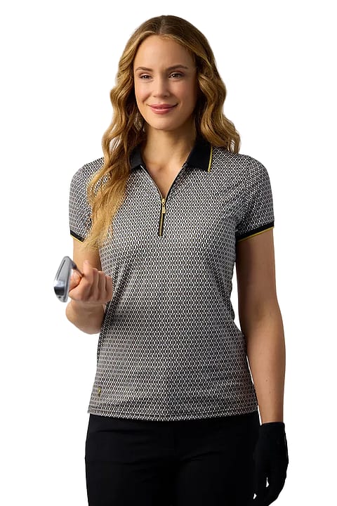 Glenmuir Amelia Kvenna Polo Bolur (svartur/linen)