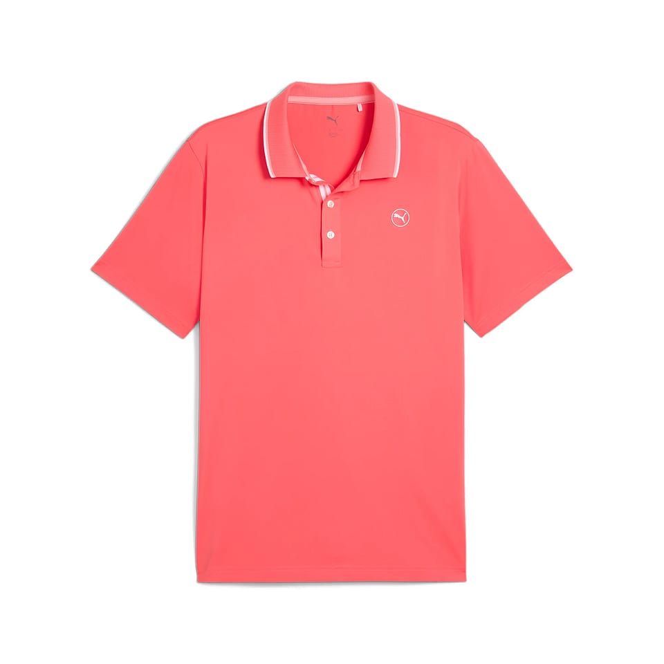Puma Mattr Elevate Solid Polo Peach, mynd 1 af 2
