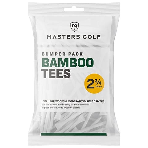 Bamboo Tee 70mm hvít 20stk