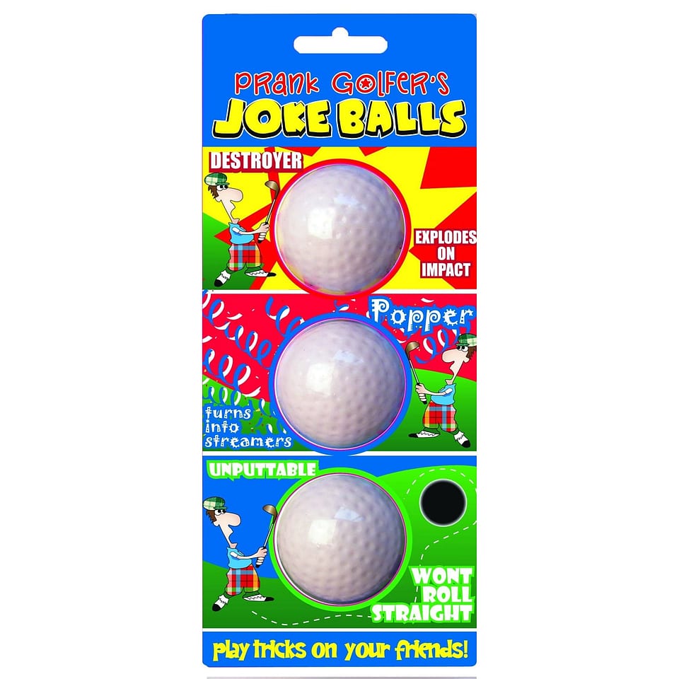 Prank Golfer’s Joke Balls - 3Pk, mynd 1 af 4