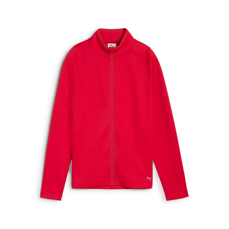 Puma W Waffle Fleece Full Zip Red, mynd 1 af 2