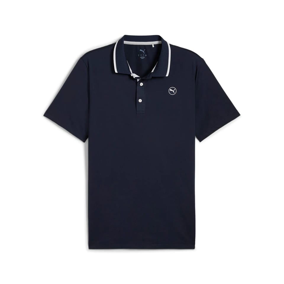Puma Mattr Elevate Solid Polo Navy, mynd 1 af 2