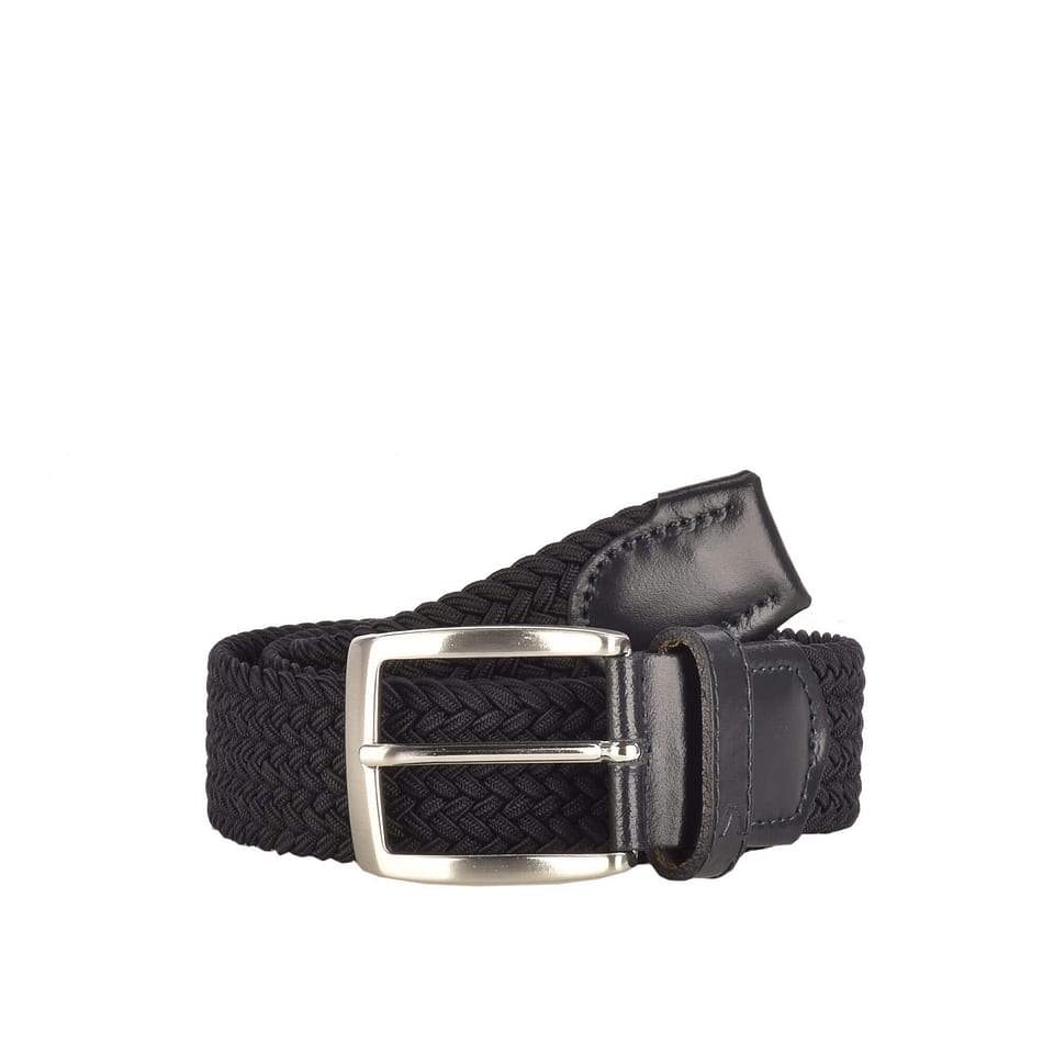 GURTEL Herra Belti Navy braided, mynd 1 af 1
