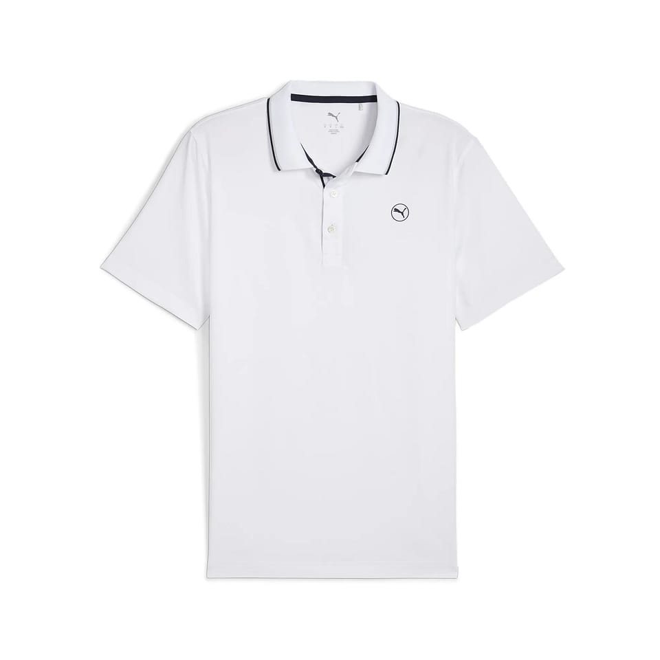 Puma Mattr Elevate Solid Polo White, mynd 1 af 2