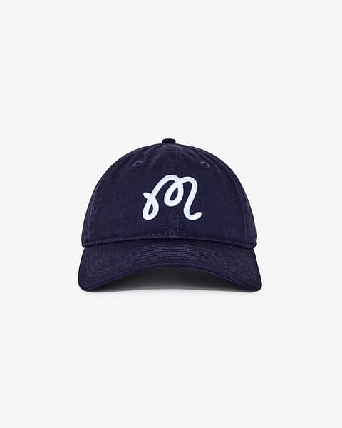 Malbon Evergreen Washed Cotton Cap Navy