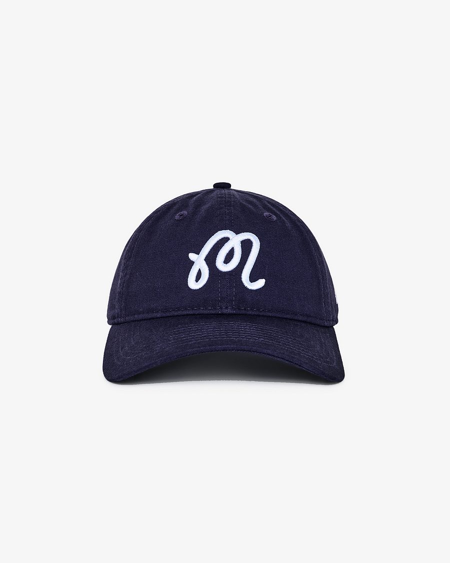 Malbon Evergreen Washed Cotton Cap Navy, mynd 1 af 3