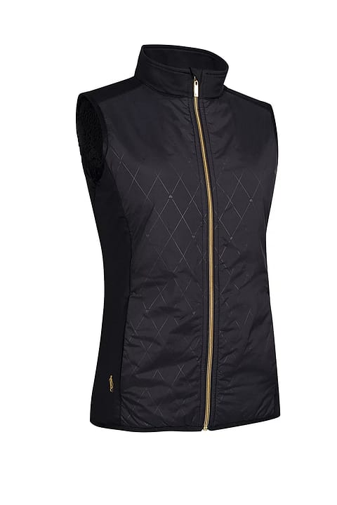 Glenmuir W Calla Vest Black Diamond/Gold
