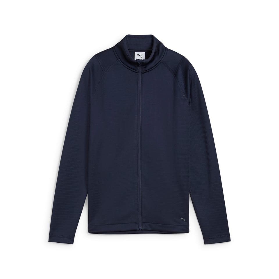 Puma W Waffle Fleece Full Zip Navy, mynd 1 af 2