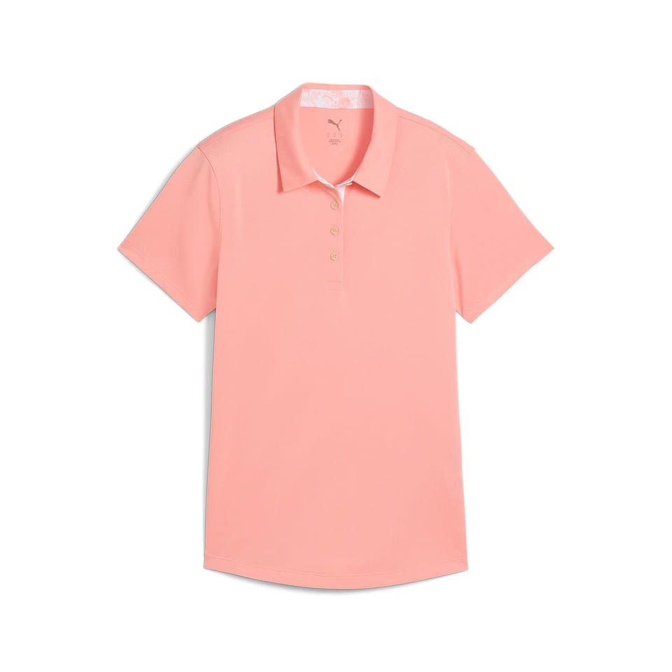 Puma W Pique Accent SS Polo Pink Fruit, mynd 1 af 2