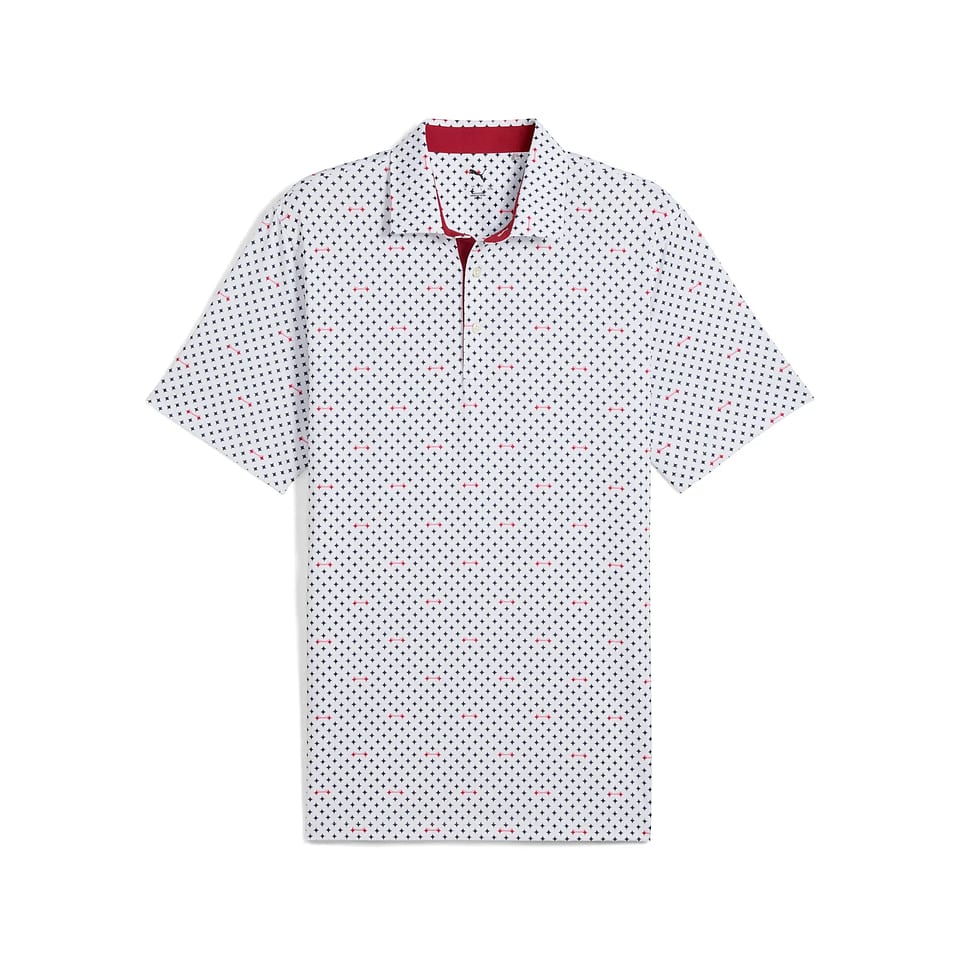 Puma Mattr Burgh Polo White/Navy, mynd 1 af 5