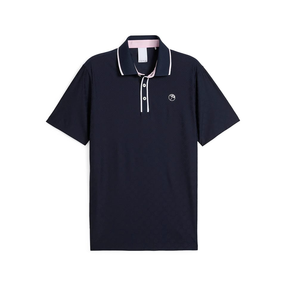Puma X AP Jacquard Polo Navy, mynd 1 af 5