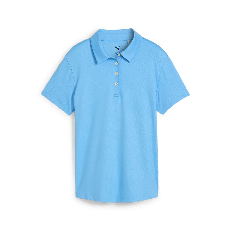 Puma W MATTR Animal Deboss SS Polo Blue, mynd 1 af 2