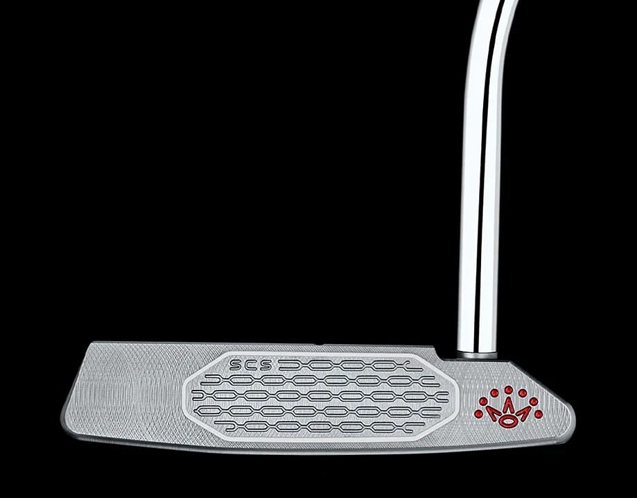 Höggflötur Scotty Cameron Studio Style Squareback pútters séður framan frá