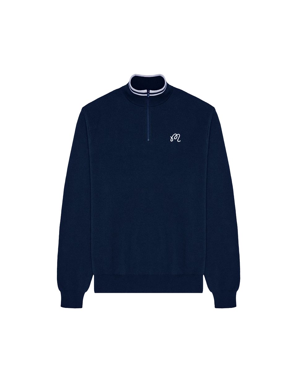 Malbon Sorrel Sweater Navy, mynd 1 af 5