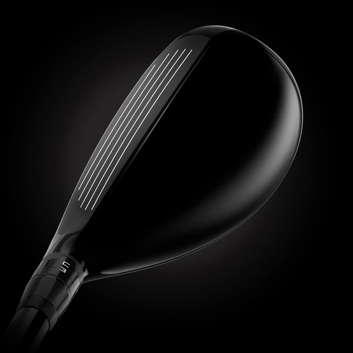 Svört króna Titleist GT3 hybrid séð ofan frá