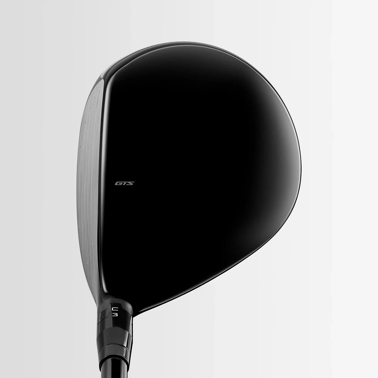 Svört króna Titleist GTS3 brautartrés séð ofan frá