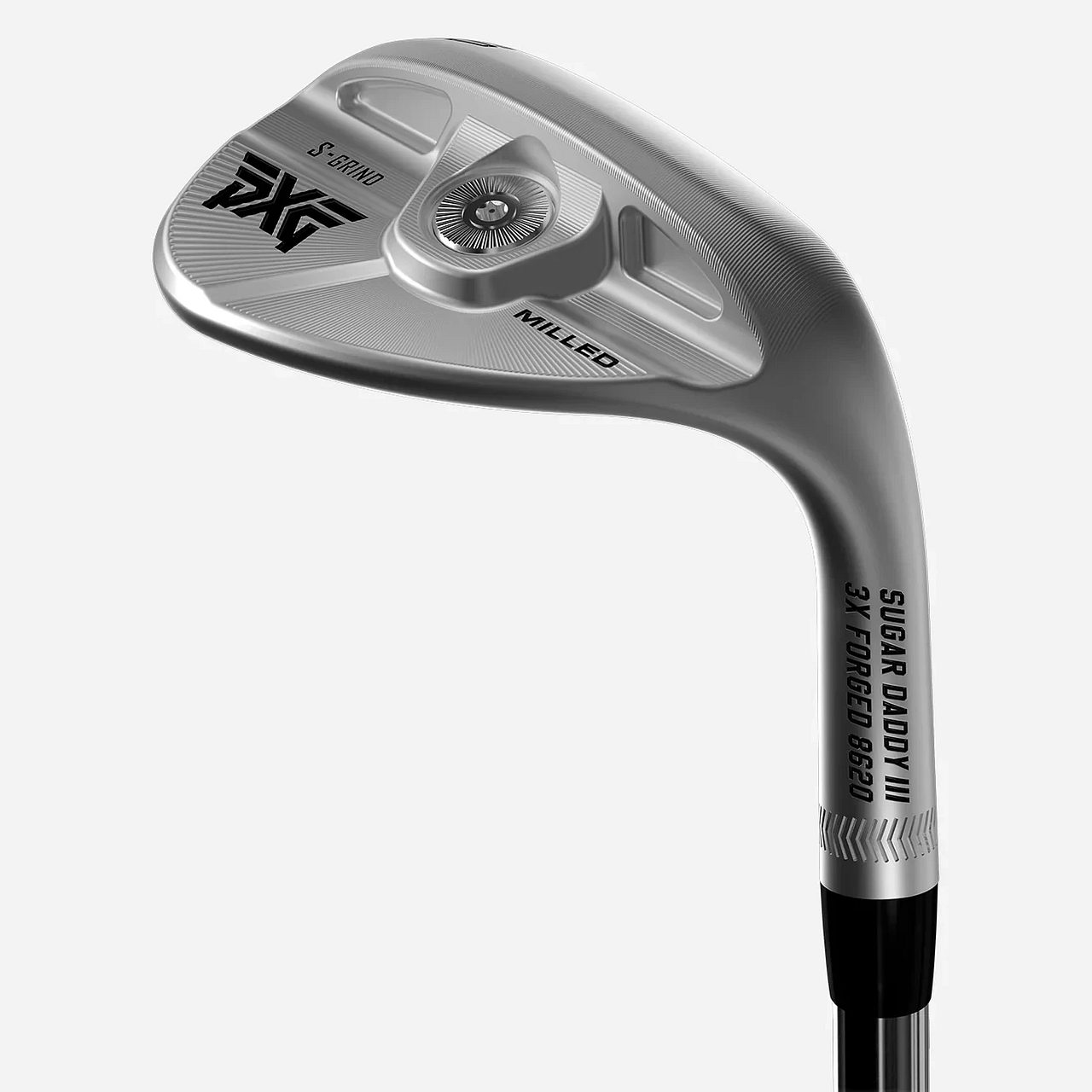 Bakhlið PXG Sugar Daddy III fleygjárns með S-Grind, í Chrome áferð
