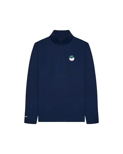 Malbon Flyer Midlayer Navy