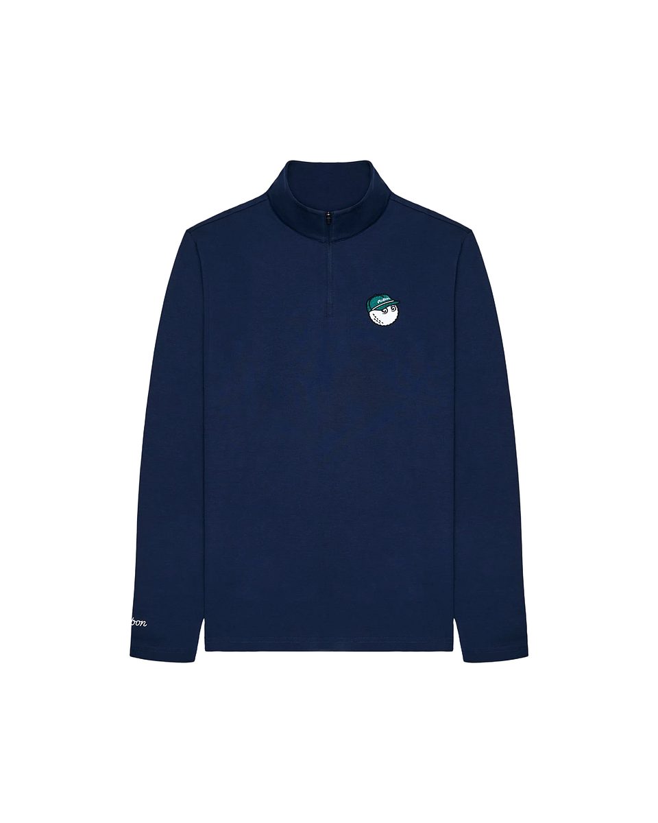 Malbon Flyer Midlayer Navy, mynd 1 af 5