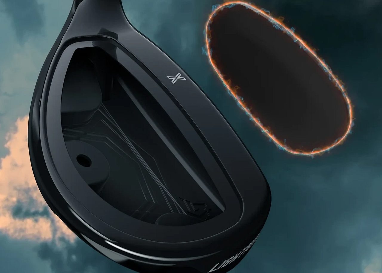 Haus PXG Lightning hybrid kylfu séður að innan, höggflöturinn tekinn frá