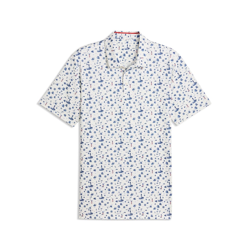 Puma Lighthouse Polo White, mynd 1 af 2