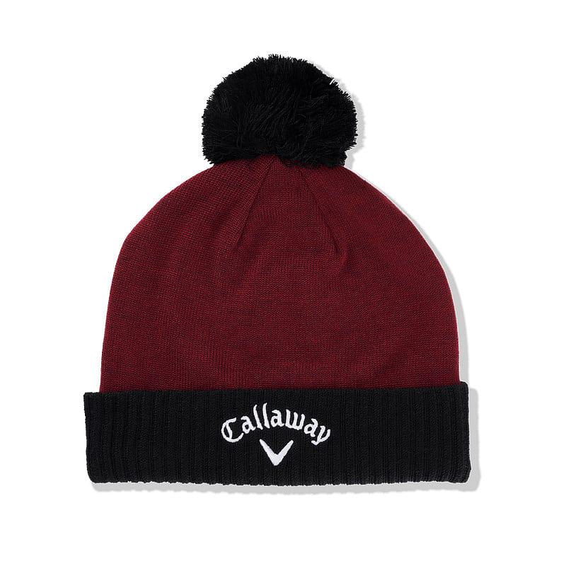 Callaway Pom Beanie Wine/Black 24, mynd 1 af 2