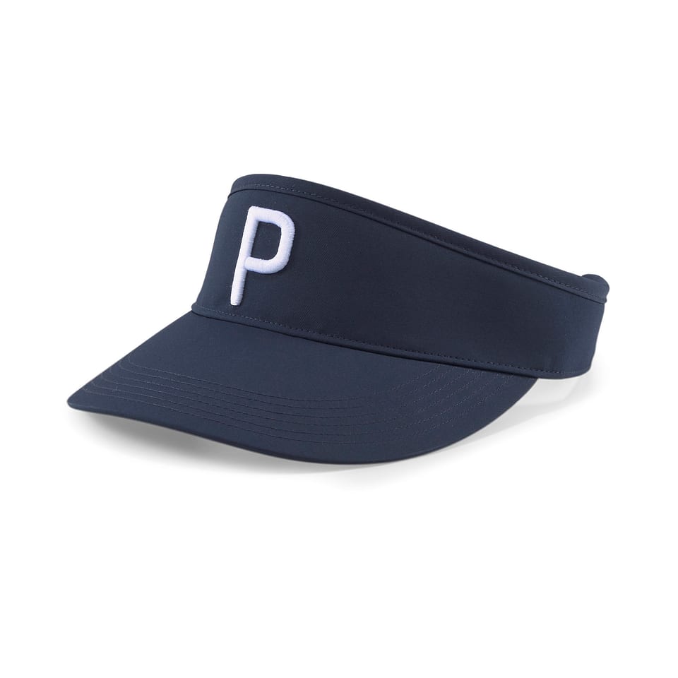 Puma P Adj Visor Navy/White, mynd 1 af 3