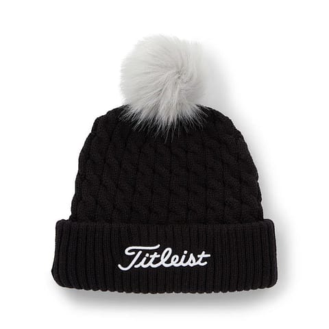 Titleist Kuldahúfa Cable Knit Pom Black