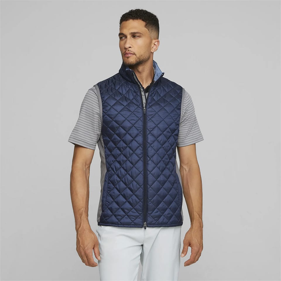 Puma Frost Quilted Vest Navy, mynd 1 af 6