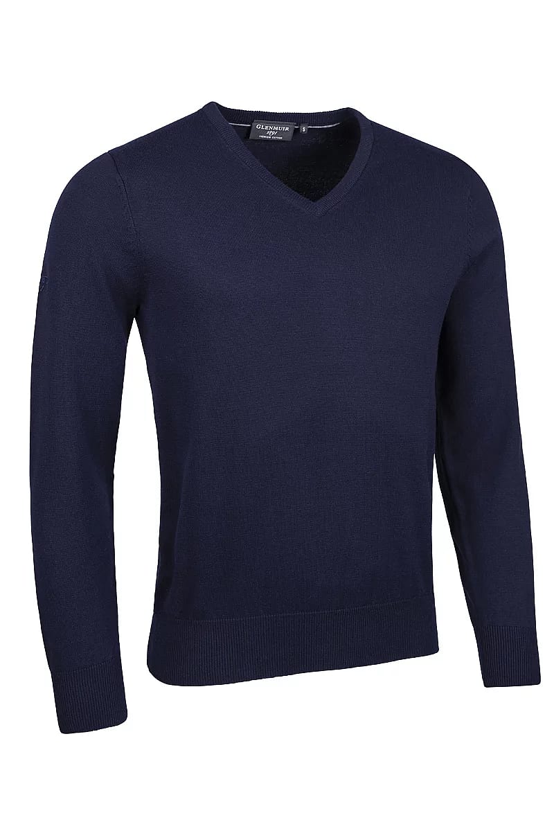 Glenmuir Eden V-neck — Navy, mynd 1 af 1