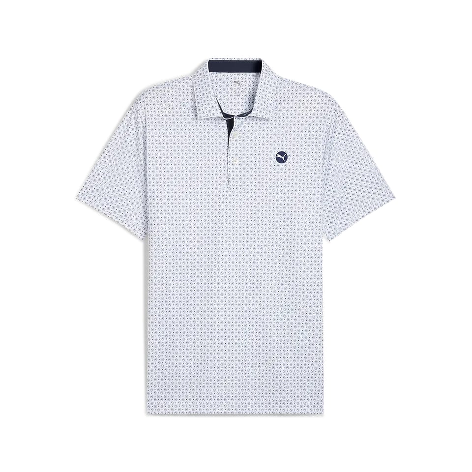 Puma Pure 2.0 Circle Cat Polo White, mynd 1 af 2