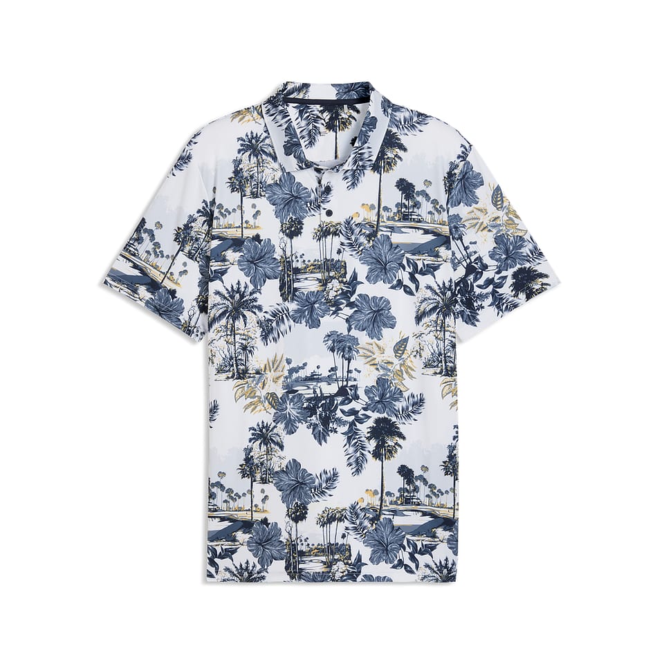 Puma Palm Polo White/Navy, mynd 1 af 2