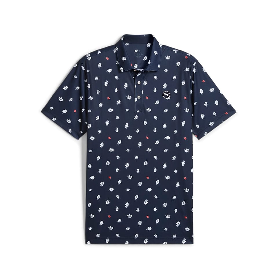 Puma Pure 2.0 Birdies Polo Navy/White, mynd 1 af 2