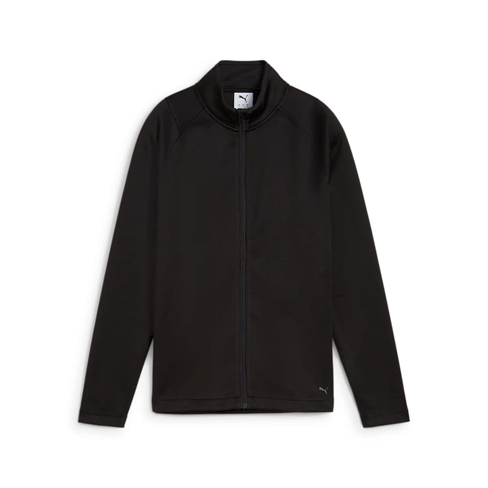 Puma W Waffle Fleece Full Zip Black, mynd 1 af 2